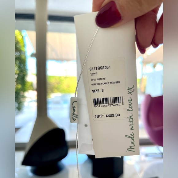 🌸 Camilla Soul Sisters Cordroy Stretch Flared Trouser Small - Picture 13 of 13